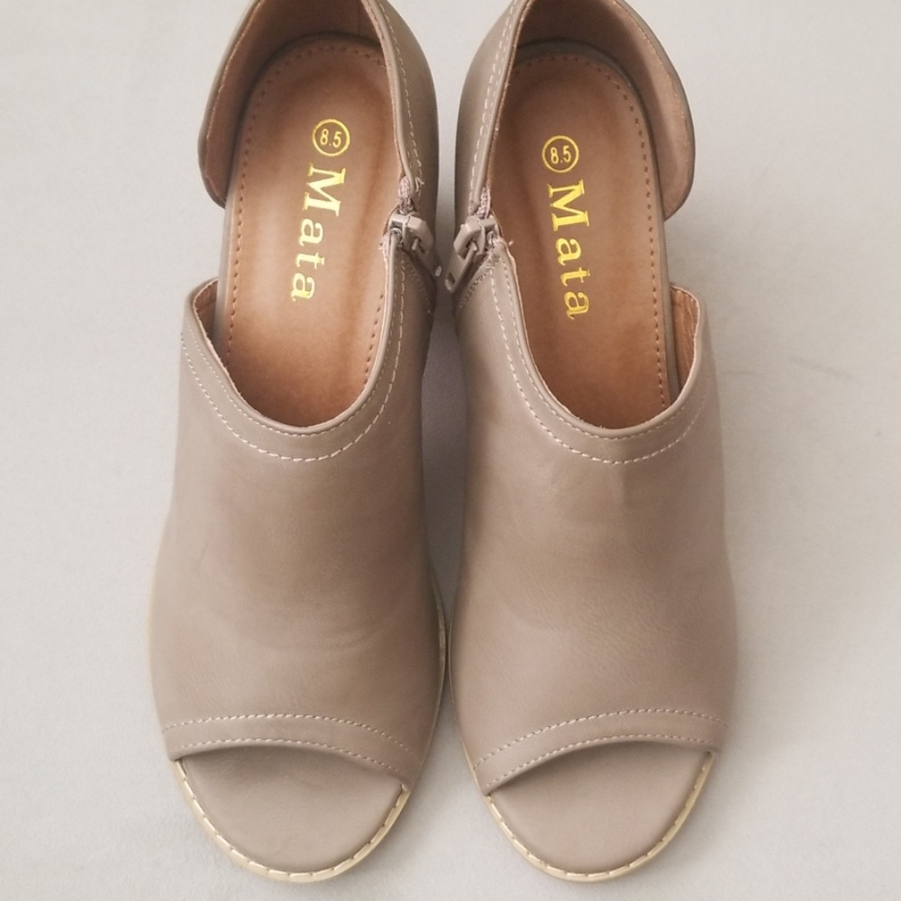 Tan booties